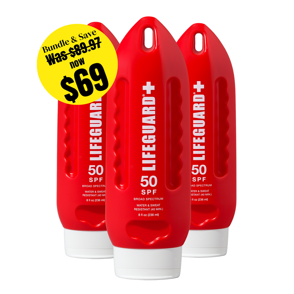 Lifeguard SPF 50 Sunscreen Lotion (Pack of 3)