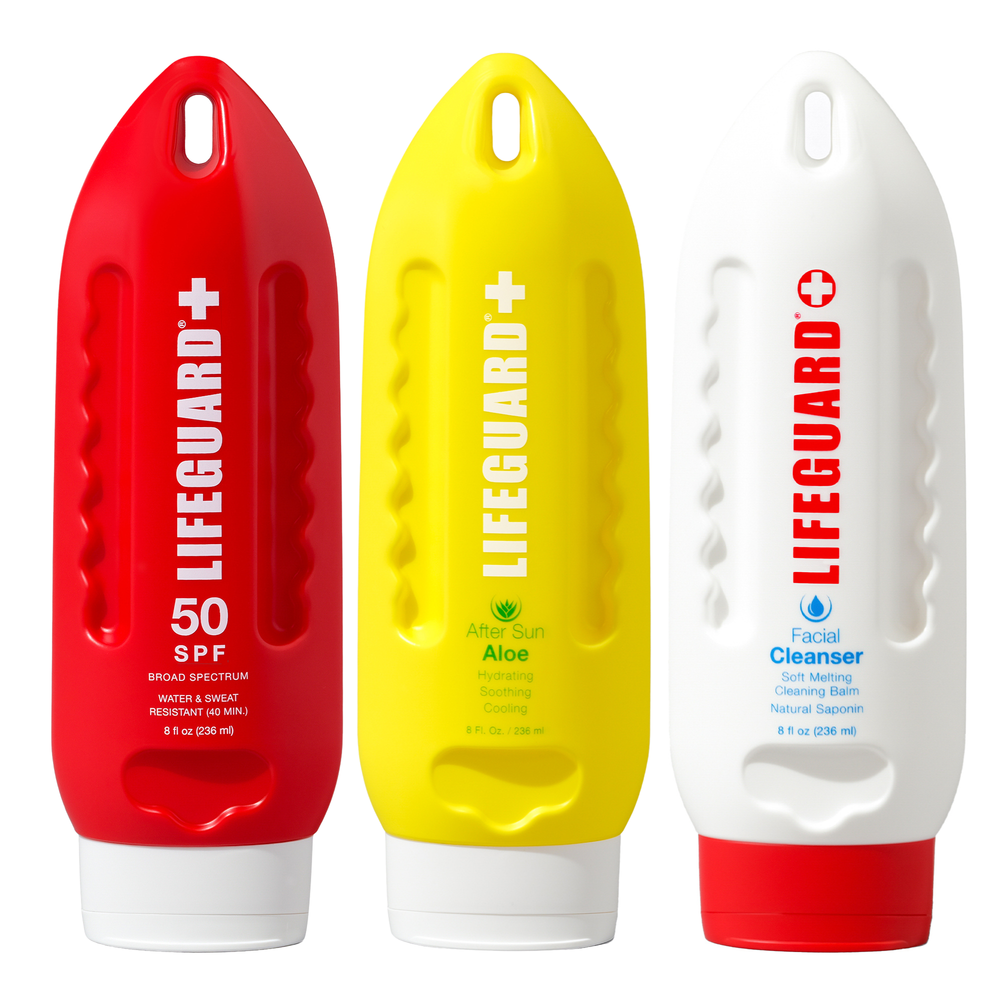 Complete Sun Care Trio – SPF 50 Sunscreen + After Sun Aloe + Facial Cleanser