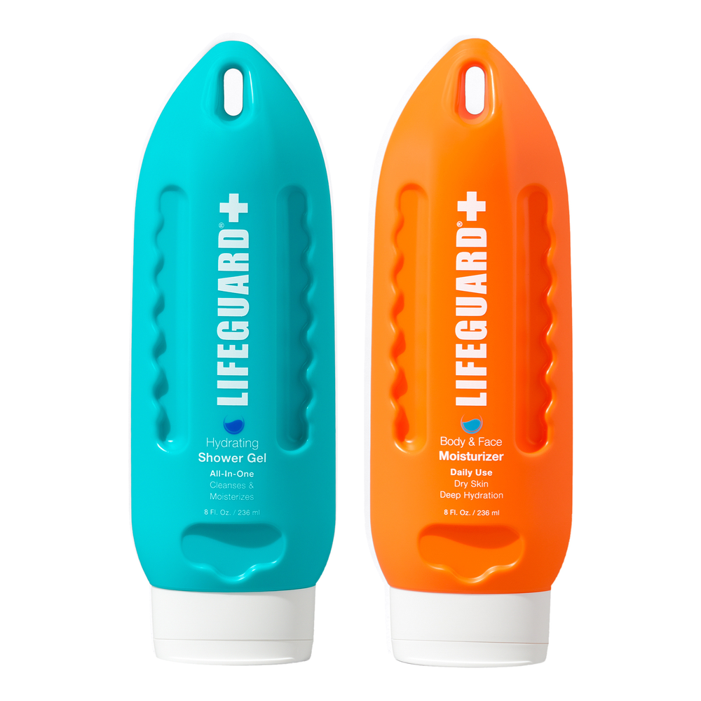 Cleanse & Hydrate Duo – Shower Gel + Body & Face Moisturizer