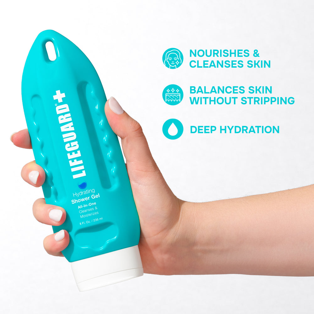 Daily Body Care Trio – Shower Gel + Body Scrub + Body & Face Moisturizer