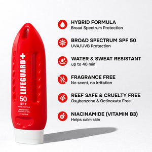 Lifeguard SPF 50 Sunscreen Lotion (Pack of 2)